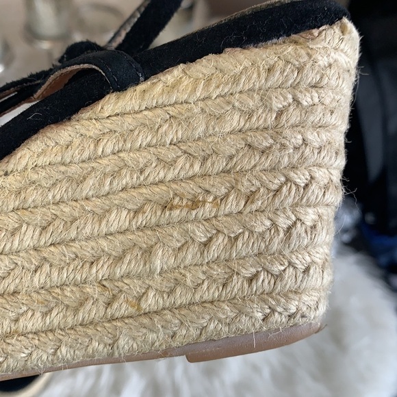 ALDO Black Strappy Stylish Open Toe Wedge Sandal Size 36 - Picture 11 of 13